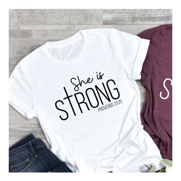Tops - She is strong tshirt